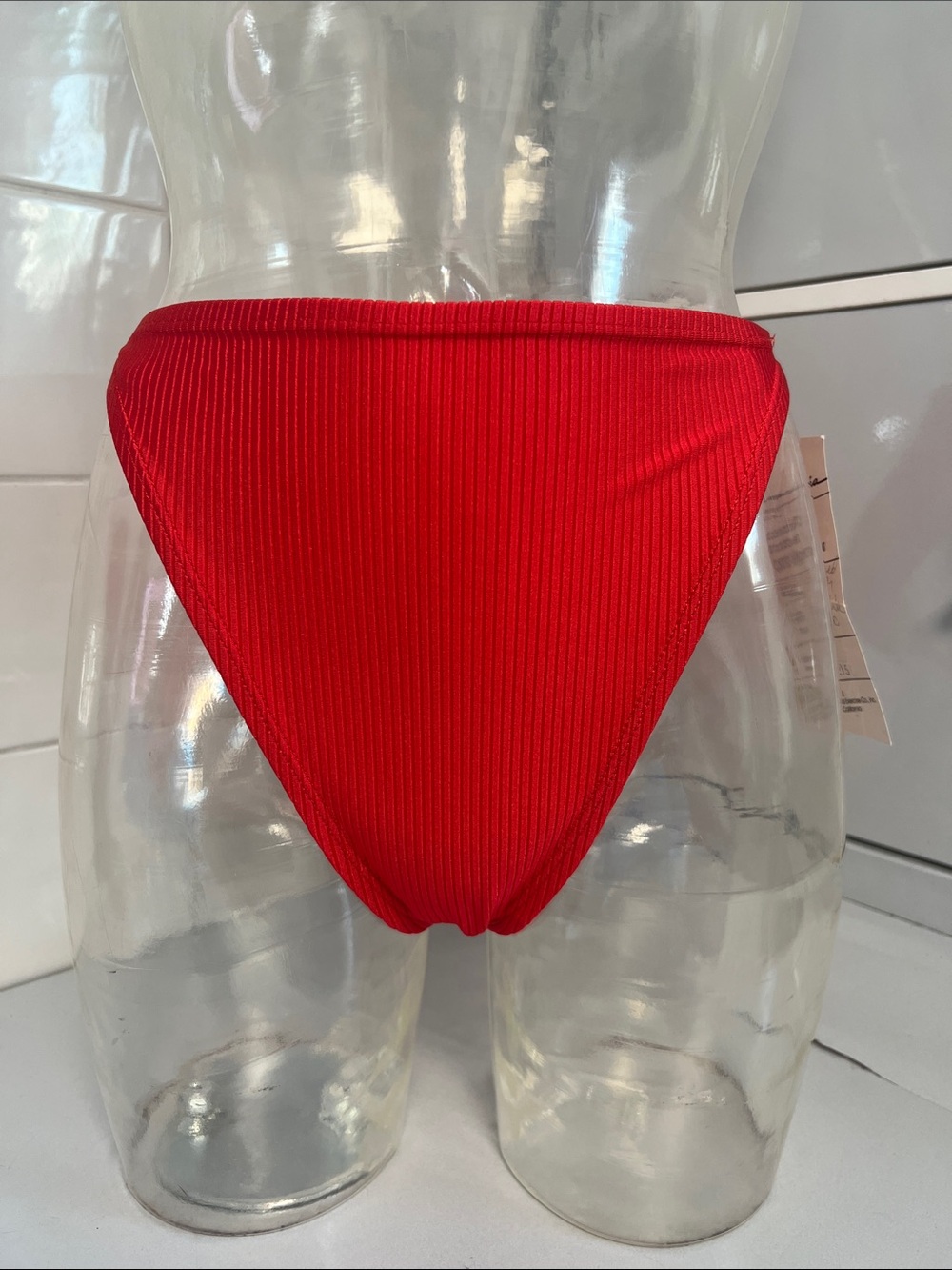 Marika M 80s Ribbed Shiny Spandex High Cut Half-Leotard NWT - Picture 8 of 12